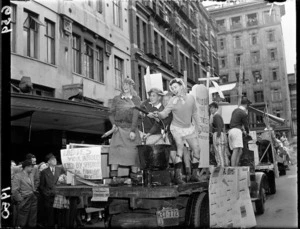 Procession of university students