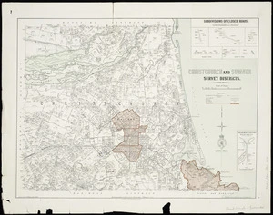 Christchurch and Sumner Survey Districts [electronic resource] / drawn by G.P. Wilson.