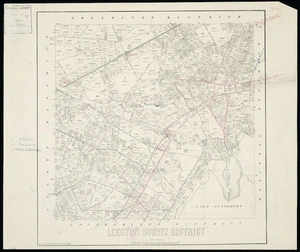 Leeston Survey District / drawn by H. McCardell.