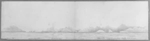 [Hilliard, George Richard] b 1801 :[Profile of] Stephens Isle, Church and Chapel Rocks, D'Urville's Isle, Victory Island (Nelson's Monument), Port Hardy, Trafalgar Point, Nile Head, [Marlborough Sounds, 1841]