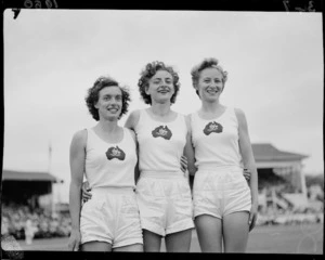 Three Australian British Empire Games athletes, Auckland