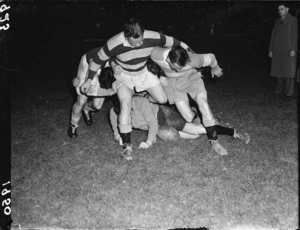 Wellington rugby team practising