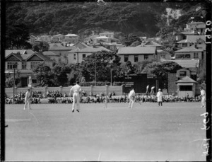 Australia plays Wellington at cricket