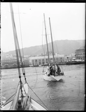 The yacht Muritonga in Wellington harbour