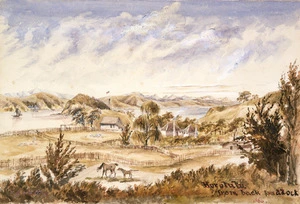 Hutton, Thomas Biddulph, 1824-1886 :Horotutu from back paddock. 1860.