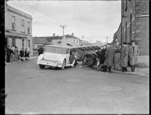 Truck and car accident