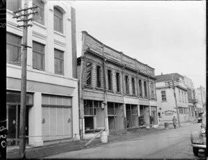 Damaged building in Taranaki Street