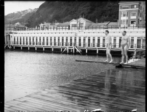 Winter swimmers at Te Aro baths