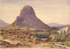 [Barraud, Charles Decimus] 1822-1897 :Atiamuri, Pohaturoa [Rock. 1860s or early 1870s?]