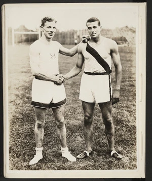 Photograph of Jack Lovelock and Bill Bonthron