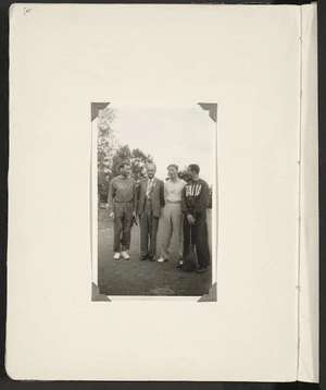 Photograph of Jack Lovelock, Paavo Nurmi, Luigi Beccali and Glen Cunningham