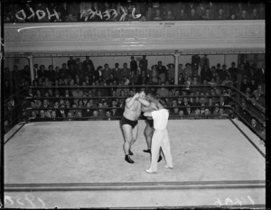 Wrestling match between Arjan Das and Felix Miquet