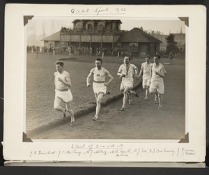 Photograph - Lovelock leading at the start of the OUAC Sports mile race