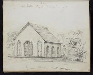 (64) New Zealand church architecture no.7. Tauranga church. Northeast view