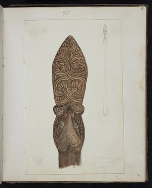 (78) Carved head of a hani