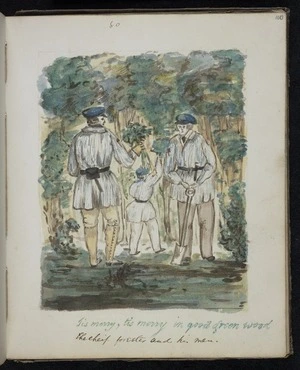 (80) Tis merry, tis merry in good green wood. The chief Forester and his men