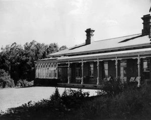 Side view of the Vavasour family homestead at Ugbrooke Station, Marlborough