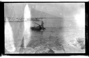 Breakwater under construction