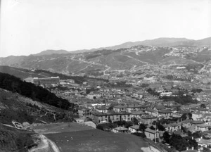 Part 1 of a 4 part panorama overlooking Wellington City