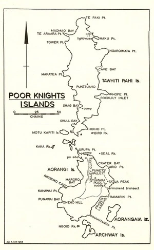 New Zealand. Department of Lands and Survey : Poor Knights Islands [map]. 1966