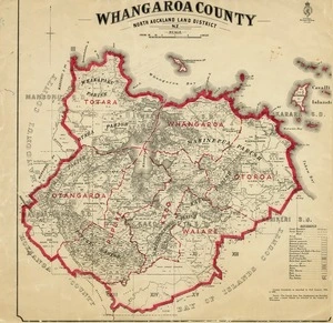 New Zealand, Department of Lands and Survey :Map of Whangaroa County [map with ms annotations]. June 1921