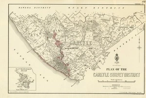 New Zealand. Department of Lands and Survey : Plan of the Carlyle Survey District [map with ms annotations]. 1947