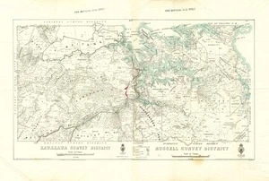 New Zealand. Department of Lands and Survey :Kawakawa Survey District and Russell Survey District [map with ms annotations]. 1936 and 1937