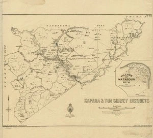New Zealand. Department of Lands and Survey : Kapara and Tua Survey Districts [map with annotations]. 1925