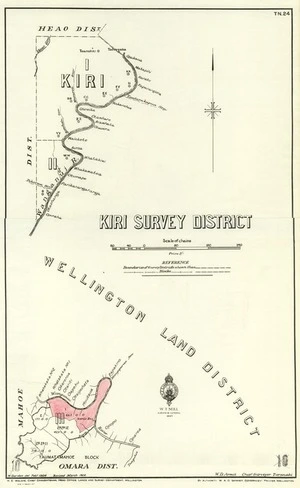 New Zealand. Department of Lands and Survey : Kiri Survey District [map with annotations]. 1927