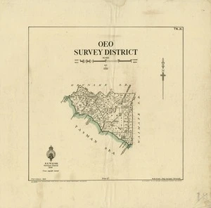 New Zealand. Department of Lands and Survey :Oeo Survey District - Taranaki [map]. 1930