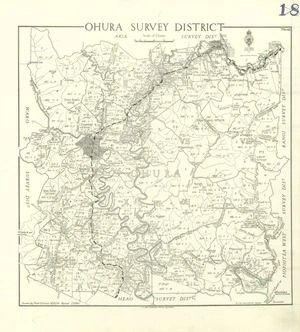 New Zealand. Department of Lands and Survey :Ohura Survey District [map with annotations]. 1945