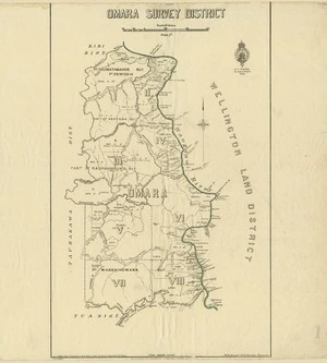 New Zealand. Department of Lands and Survey : Omara Survey District - Taranaki [map with ms annotations]. 1930