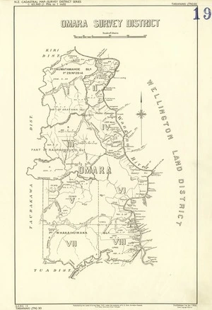 New Zealand. Department of Lands and Survey : Omara Survey District - Taranaki [map]. Third edition, 1 January 1956