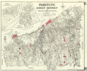 New Zealand. Department of Lands and Survey : Paritutu Survey District [map with ms annotations]. 1947.
