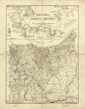 New Zealand. Department of Lands and Survey : Waitara Survey District [map with ms annotations]. 1931.