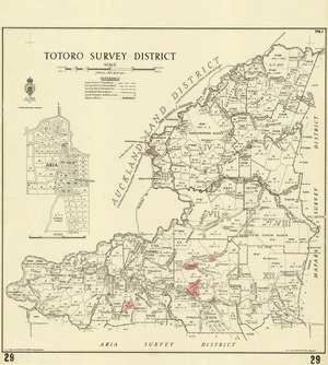 New Zealand. Department of Lands and Survey : Totoro Survey District [map with ms annotations]. 1945.