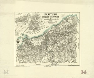 New Zealand. Department of Lands and Survey : Paritutu Survey District [map with ms annotations]. 1931