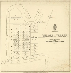 New Zealand. Department of Lands and Survey : Village of Tarata [map]. July 1887