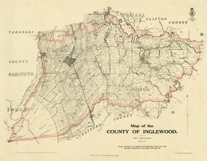 New Zealand. Department of Lands and Survey : Map of the County of Inglewood [map]. October 1920