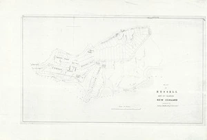 Mathew, Felton, 1801-1847 :Plan of Russell, Bay of Islands, New Zealand [copy of ms map]. [n d]