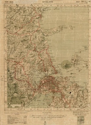 New Zealand. Department of Lands and Survey :[Auckland] [map with ms annotations]. 1920