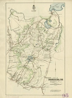 New Zealand. Department of Lands and Survey : Plan of Tongariro National Park [map with ms annotations]. [ca 1916-1920]