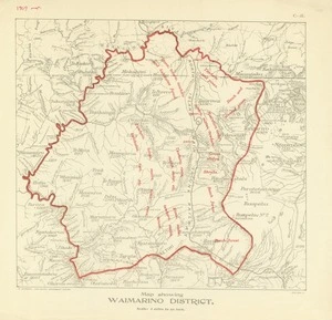 New Zealand. Department of Lands : Map showing Waimarino District [map]. 1909