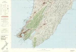 New Zealand. Department of Lands and Survey : New Zealand Topographical Map NZMS 262 Sheet 8 Wellington [map with ms annotations]. Edition 2 1986