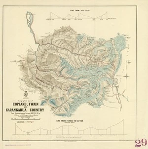 New Zealand. General Survey Office : Topographical plan of Copland, Twain and Karangarua Country [map]. 1892-1895