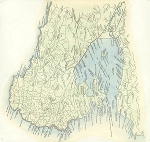 Adkin, George Leslie, 1888-1964 (attributed) : [map of Wellington region with Maori place names][facsimile]. [ca 1950]