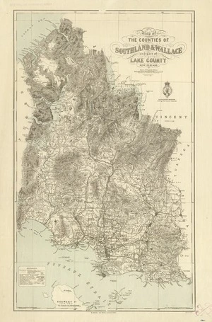 New Zealand. Department of Lands and Survey : Map of the Counties of Southland & Wallace and part of Lake County New Zealand [map]. 1901