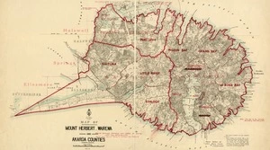 New Zealand. Department of Lands and Survey : Map of Mount Herbert, Wairewa and Akaroa Counties [map with ms annotations]. 1921
