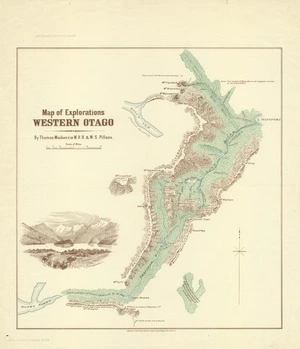 New Zealand. Department of Lands and Survey : Map of Explorations Western Otago [map]. 1894