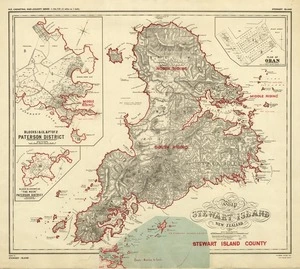 New Zealand. Department of Lands and Survey : Map of Stewart Island New Zealand [map with ms annotations]. 1955